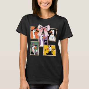 Halloween Goose Kostuums Stempels met Bat Bow Scha T-shirt
