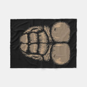 Halloween Gorilla Chest Costume Cute Monkey Musea Fleece Deken (Voorkant (Horizontaal))