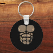 Halloween Gorilla Chest Costume Cute Monkey Musea Sleutelhanger (Voorkant)