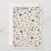 Halloween Gothic  Baby shower Kaart (Achterkant)