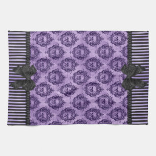 Halloween Gothic Baroque Skulls Towel Theedoek