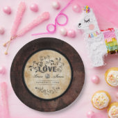 Halloween Gothic Brown LOVE Matching Wedding Bord (Feest)