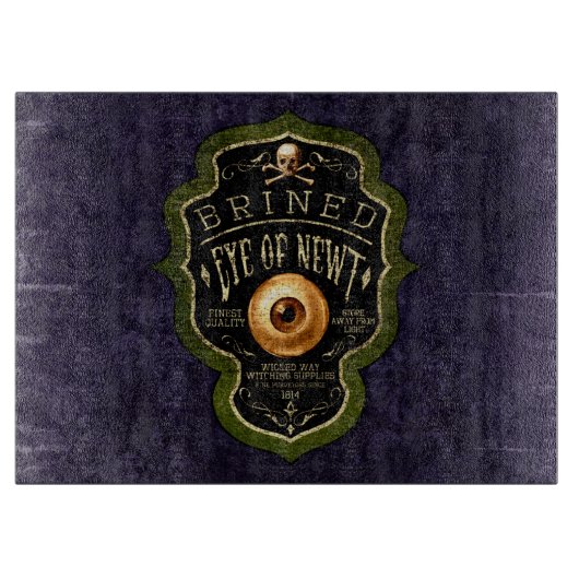 Halloween Gothic Eye of Newt Witch Potion  Snijplank (Voorkant)