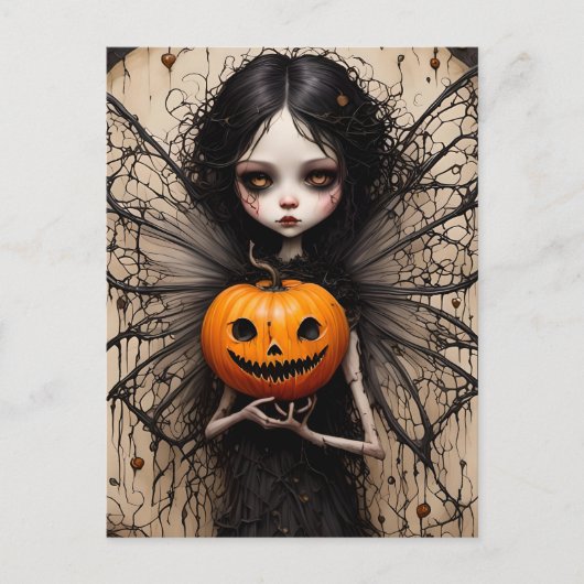 Halloween Gothic Fairy Briefkaart (Voorkant)