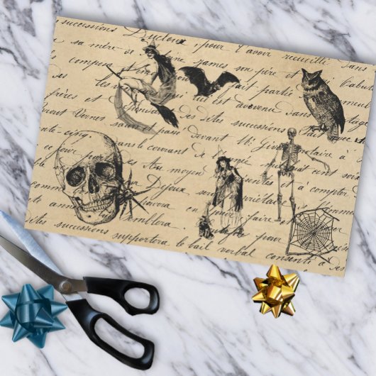  Halloween Gothic ontkoppeling Victoriaans Tissuepapier