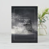 Halloween Gothic Rehearsal Dinner in Invitation Kaart (Staand voorkant)