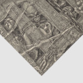 Halloween Gothic Skulls Old Style Sepia  Tissuepapier (Detail)