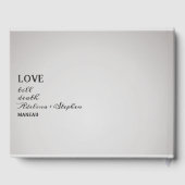 Halloween Gothic Til Death Do US Party Bruiloft Gastenboek (Achterkant)