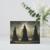 Halloween Gothic Trio Witches Briefkaart (Staand voorkant)