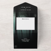 Halloween Gothic Weddenschap All in One Uitnodigin All In One Uitnodiging (Buitenkant)