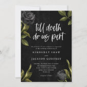 Halloween Gothic Wedding Invitation Kaart (Voorkant)