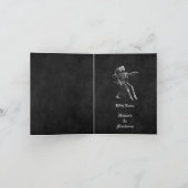 Halloween gothique carte de remerciements mariage (Intérieur)