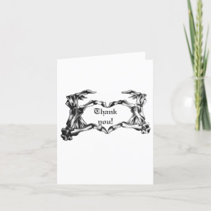 Halloween gothique carte de remerciements mariage
