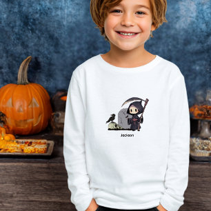 Halloween gothique du corbeau éffrayant de faucheu