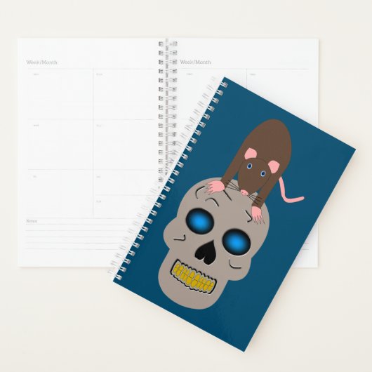 Halloween gothique du crâne et du rat (Devant avec enveloppe)