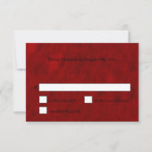 Halloween gothique élégant Mariage Carte RSVP (Devant)