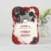 Halloween gothique foncé "Ensemble" Invitation (Debout devant)