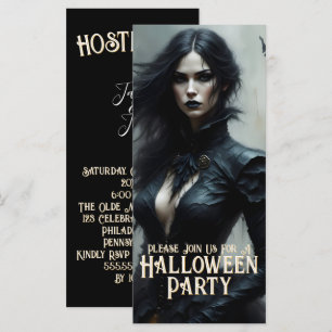 Halloween gothique Nuit de Mystère Invitation