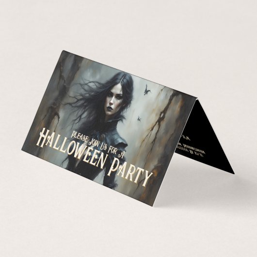 Halloween gothique Nuit de Mystère Invitation (Front)