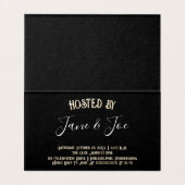 Halloween gothique Nuit de Mystère Invitation (Inside Unfolded)