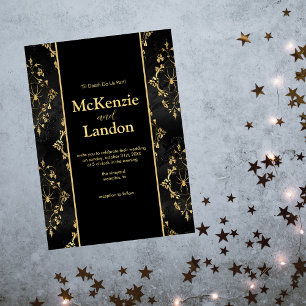 Halloween Gotische Bruiloft Uitnodiging met Spinne