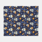 Halloween Gotische Suiker Schedel Modern  Fleece Deken (Voorkant (Horizontaal))