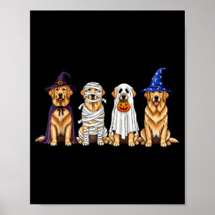 Halloween Goud Retriever Geest Soky Hondenliefhebb Poster