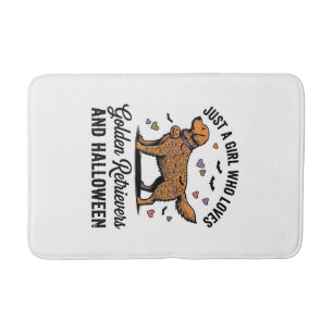 Halloween Goud Retriever Meisje Hond Moeder Vintag Badmat