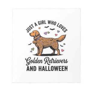 Halloween Goud Retriever Meisje Hond Moeder Vintag Notitieblok