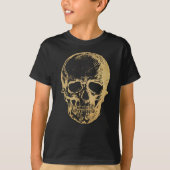 Halloween gouden schedel | T-shirt | KINDER (Voorkant)