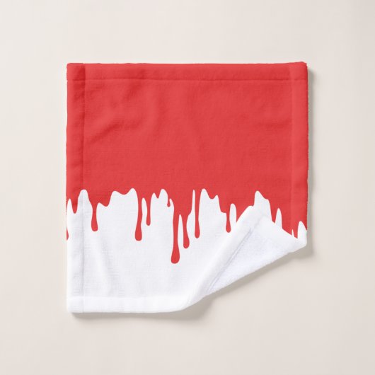 Halloween goutte de sang (Gant de toilette)