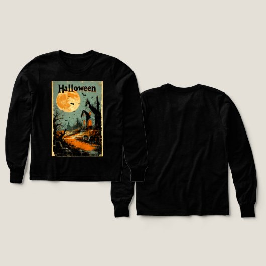 Halloween Grafisch – 1960s Poster Stijl (Voorkant /achterkant)