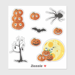 Halloween grafische elementen - pompoenen, spoken. sticker