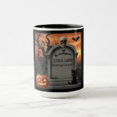 Halloween grafsteen humor "D Compose" Mok (Midden)
