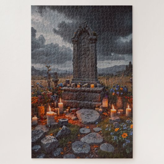 Halloween grafsteen puzzel (Verticaal)