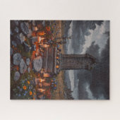 Halloween grafsteen puzzel (Horizontaal)