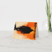 Halloween Graphic – 1960s Poster Vibes Bedankkaart (Voorkant)