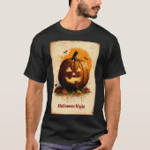 Halloween Graphic – Unique 1960s Style T-shirt (Voorkant)