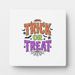 Halloween grapjas leuk spinnenweb retro_1 fotoplaat