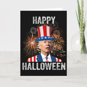 Halloween Grappig Gelukkig 4 Juli Anti Joe Biden Kaart