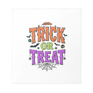 Halloween Grappig Spinneweb Retro_1 Notitieblok