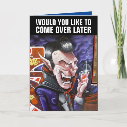 HALLOWEEN GRAPPIGE DRACULA KAARTEN (Voorkant)