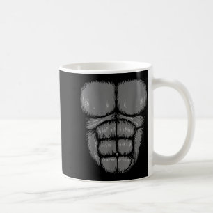 Halloween Grappige Gorilla Aap Buik Borst Kostuum Koffiemok