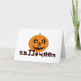 Halloween grappige herinnering pompoen kaart