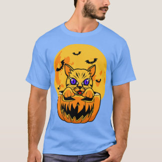 HALLOWEEN GRAPPIGE KAT T-SHIRT