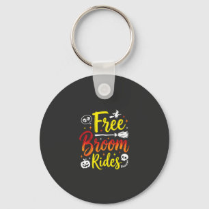 Halloween Gratis Bezem Ritten Heks Grafisch Sleutelhanger
