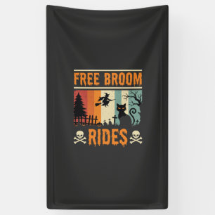Halloween Gratis Bezem Ritten Heks Kat Spandoek