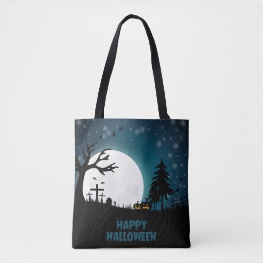 Halloween Graveyard Draagtas (Voorkant)