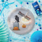 Halloween Graveyard Papieren Bordje (Feest)