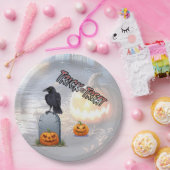 Halloween Graveyard Papieren Bordje (Feest)